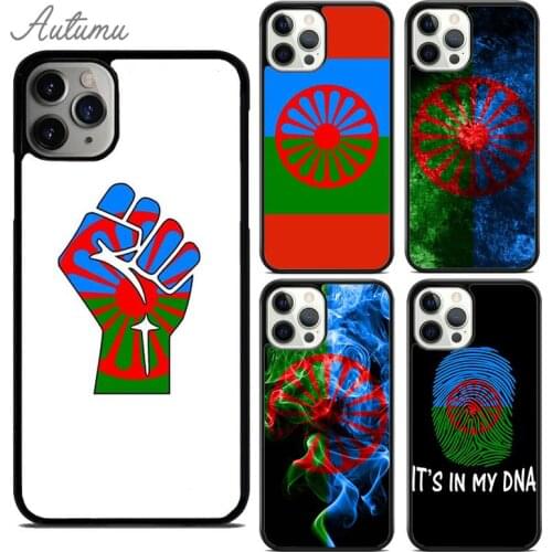 Gypsy Romani Roma Flag Phone Case for iPhone 11 12 Pro Max mini X XR XS SE 2020 5 6S 7 8 Plus Samsung Galaxy S9 S10 Cover shell