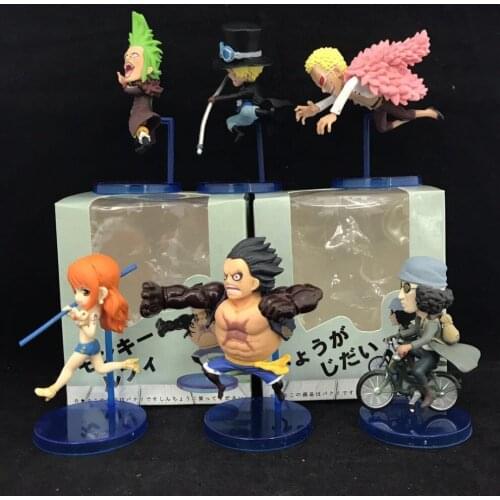 Anime One Piece Gear Fouth Luffy Nami Sabo Kuzan Doflamingo Bartolomeo Running Ver PVC Action Figure Collectible Model Toys Doll