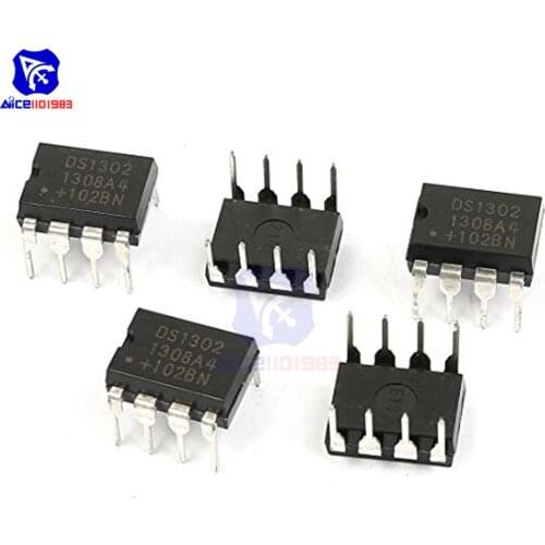 5PCS/Lot IC Chips DS1302 DS1302N DIP-8 Trickle-Charge Timekeeping Original Integrate Circuits