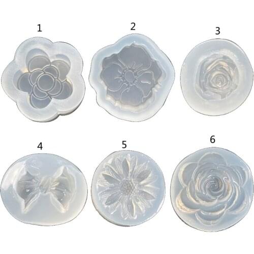 Camellia Rose Flower Molds for Epoxy Resin Silicone Molds for Resin Casting Jewelry Making Supplies Handmade Keychains