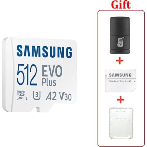 SAMSUNG 256GB TF MicroSD memory card EVO Plus U3 V30 A2 read 130MB/s high-speed game console tablet memory card