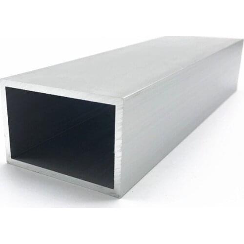 60mm*40mm*3mm square tube aluminum alloy hollow pipe rectangle straight duct vessel 100/200/300/400/500/550mm length