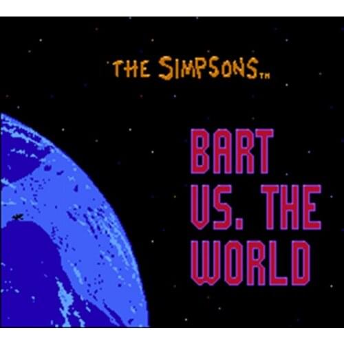 Hot Promotion BART VS WORLD 60 Pins English Version Game Cartridge for 8 Bit 60pin Game Console