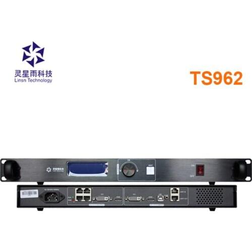 Linsn TS962 new sender box with linsn big sending card with lcd and HDMI DVI output monitor for rental led panel display