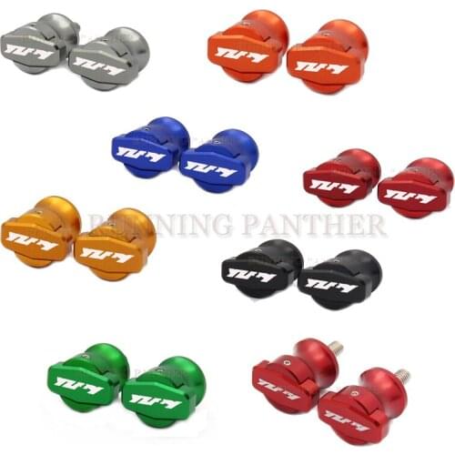 Motorcycle CNC Stand Screws Swingarm Spool Slider high qualit For Yamaha R1 YZF-R1 1998-2012 2013 2014 2015 2016 With logo yzfr1