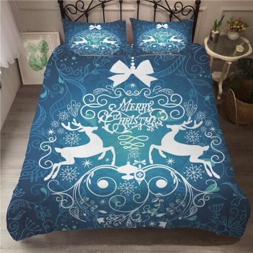 A Bedding Set 3D Printed Duvet Cover Bed Set Christmas Home Textiles for Adults Bedclothes with Pillowcase #SDJ02