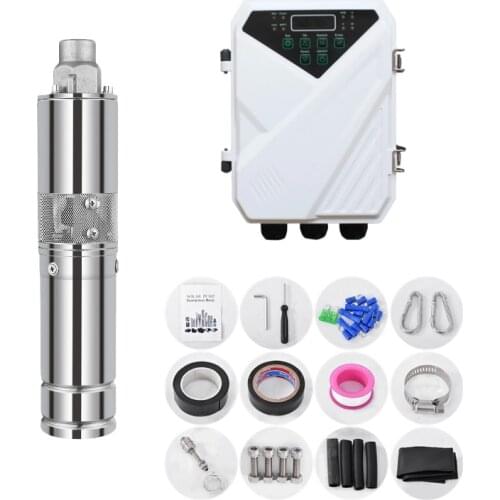 Solar deep well pump permanent magnet synchronous motor solar pump kit solar dc water pump 48v solar pump