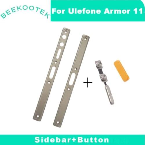 New Original Armor 11 Frontal Shell Middle Side Metal Frame Housing Case With Side Button Repair Part For Ulefone Armor 11 Phone
