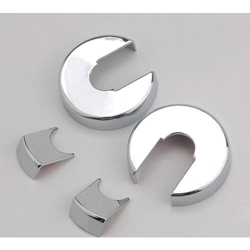 Auto 2pcs/set ABS Chrome Seat Rear Headrest Trim Cover Rod Molding Trim Fits For Jeep Compass Patriot 2010-2015 Car-styling