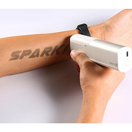 Portable PrintPen Handheld Printer Inkjet Pen Tattoo Printing Machine for All Surfaces DIY Pattern Tattoo Code Printing