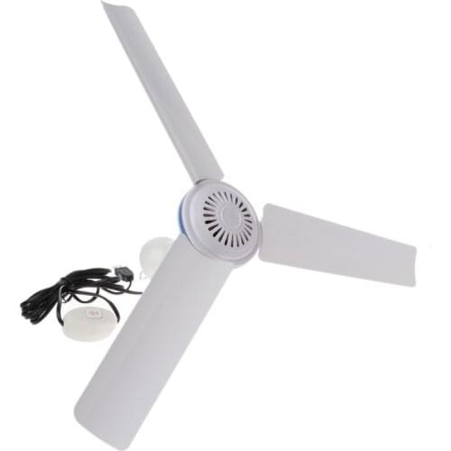 DC 5V Ceiling Fan Air Cooler Portable USB Fans for Bed Camping Outdoor Mini Hanging Camper Tents Hanger Fan