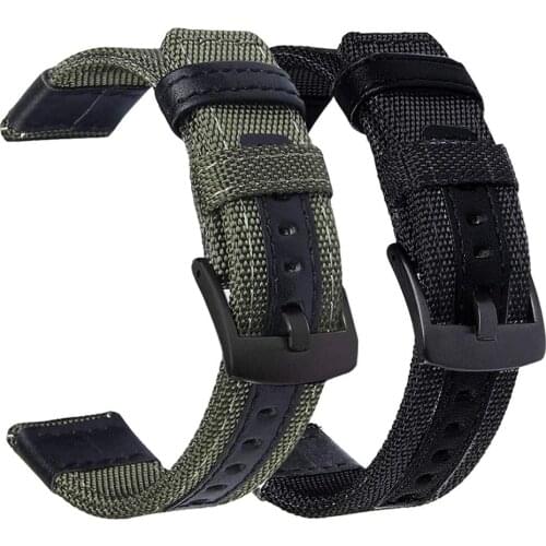 For Samsung Galaxy Watch 4 44mm 40mm Band 20mm 22mm Nylon Sports Strap Wristband for Galaxy Watch4 Classic 46mm 42mm Bracelet