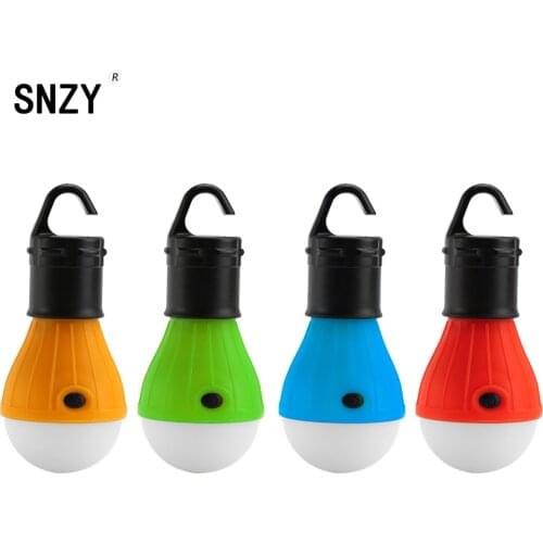 SNZY Portable Lantern Mini Tent Light LED Bulb Emergency Lamp Hand-held Work Light Waterproof Hanging Hook Camping Flashlight