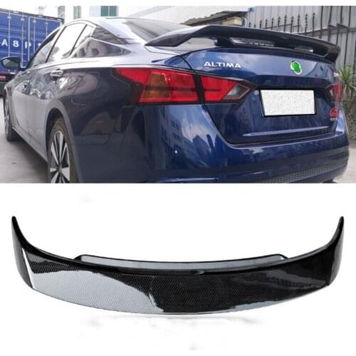 FOR NEW Nissan Altima Teana Spoiler Wing 2019 20 CAR Trunk REAR Lip Tail FIN ABS Material Two Layers Spoiler Accessories