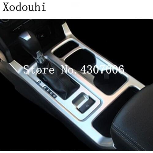 For Ford Kuga Escape 2013 2014 2015 2016 Car Inner Inside Stick Middle Front Shift Stall Paddles Cup Lamp Frame Trim 1pcs