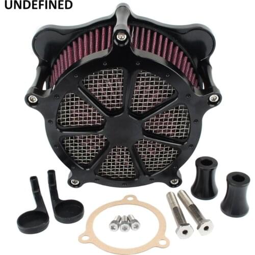 Motorcycle Air Filter Venturi Cut Cleaner Intake System for Harley Touring Trike 2008-2016 Dyna FXDLS 2017 Softail 2016-2017 FLH