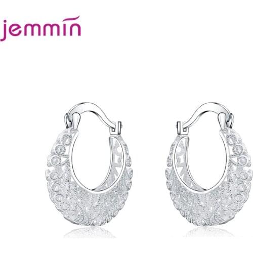 High Quality Women Vintage Hollow Woven Flower Big Pendants Ear Hoops 925 Sterling Silver Hoop Earrings Elegant Fine Jewelry