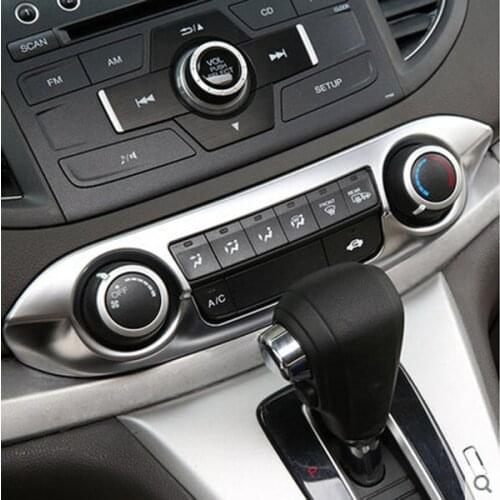 ACCESSORIES FIT FOR HONDA 2012 to 2015 2016 CRV CR-V CHROME CENTER CONSOLE SWITCH BUTTON COVER BEZEL TRIM DASHBOARD GRANISH