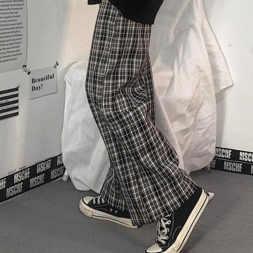 Harajuku Womens Pants Trousers Autumn Ladies Causal Pants Plus Size Dropshipping Hip Hop Pants Casual Wide-leg Streetwear Pants