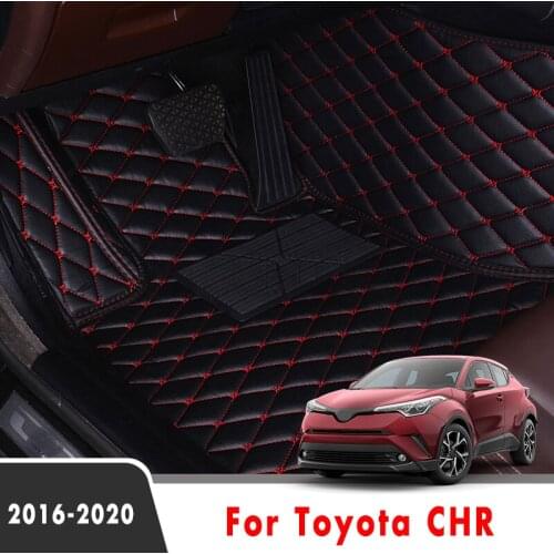LHD For Toyota CHR C-HR 2020 2019 2018 2017 2016 Car Floor Mats Carpets Interior Auto Decoration Protector Covers Custom Leather