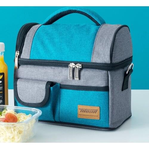GUMST new fashion lunch bag thermal insulated food bag for women and kids Large capacity casual lunch box picnic bag