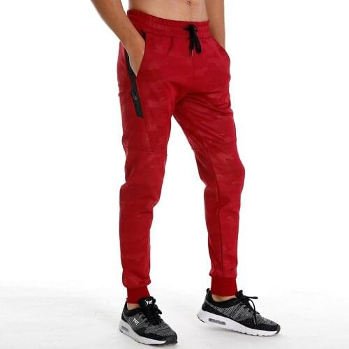 Autumn Winter Mens Casual Camouflage Jogger Sweatpants Jogger Pants Elastic Waist Gym Workout Slim Sport Drawstring Long Pants