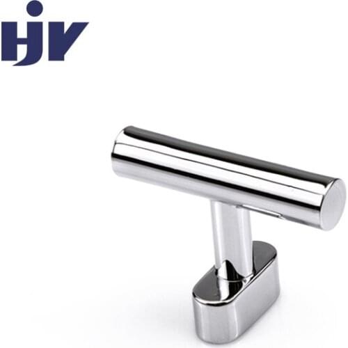 HJY Furniture Cabinet T Bar Pull Handle Knob Chrome/White Kitchen Drawer Handle Zinc Alloy Cupboard Wardrobe Door Hardware Z191