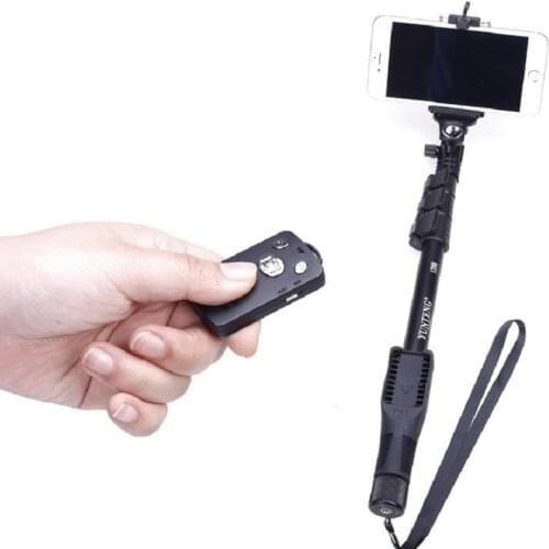 Yunteng 1288 mobile phone sports camera Bluetooth remote control selfie stick aluminum alloy retractable