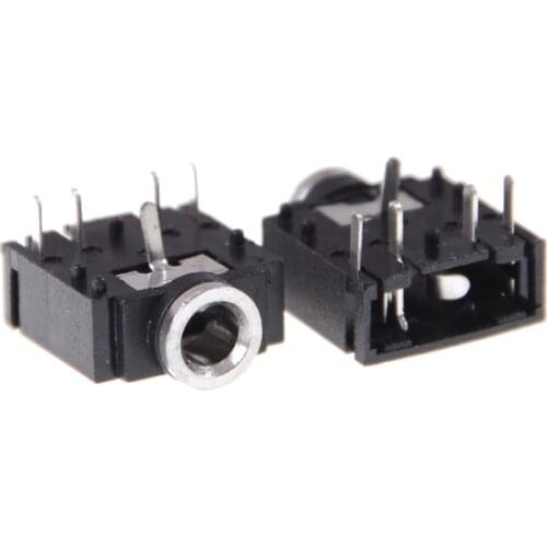 10Pcs 3.5mm Stereo Jack Socket Audio Jack Connector PCB 3F07 PJ-307