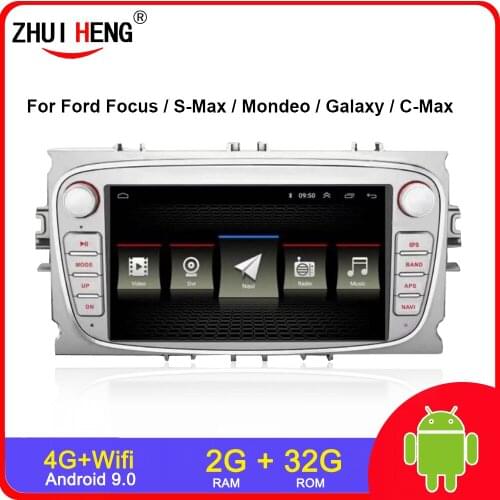 2G 32G Android 9.0 2 DIN Car Radio for iFord Focus S-Max iMondeo 9 Galaxy C-Max car radio auto radio gps navi