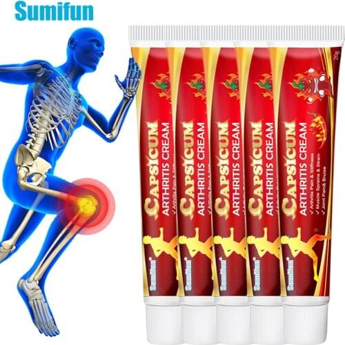 5pcs Sumifun Hot Pepper Cream For Rheumatoid Arthritis joint Knee Pain Relief Capsicum Arthritis Chinese Medicine Ointment P1257
