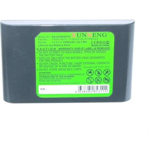 XunNeng 17083-01-03 17083-11 10 17083-4810 17083-5010 17183-01-03 917083-02 Battery for Dyson DC30 DC30 White DC35