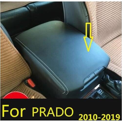 Microfibre Leather Center Armrest Cover car central container armrest box Cover For Toyota Land Cruiser Prado 150 (2010-2021