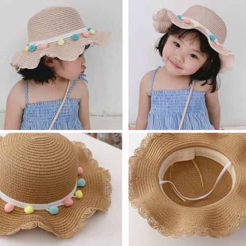 Spring Summer Kids Girl Hat Korean Style Handmade handbag Girls Handmade Beach Hats Female Fisherman Cap Kids Beanies