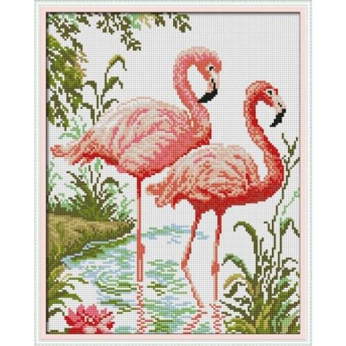 Two Flamingos DIY Diamond Painting Full Drill Square Special Shaped Diamond Painting Full Round Partial Diamond Embroidery Icons