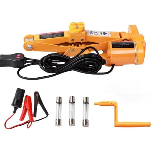 2Ton 12V Electric Lifting Jack Car Automatic Jack Garage Emergency Equipment Tools Controller Handle Clamps With Box