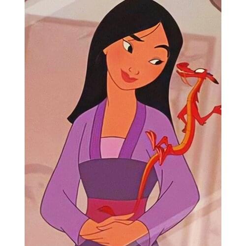 "Chinese Cartoon Girl" Picture DIY Digital Oil Painting by Number Painting Christmas Birthday Unique Gift