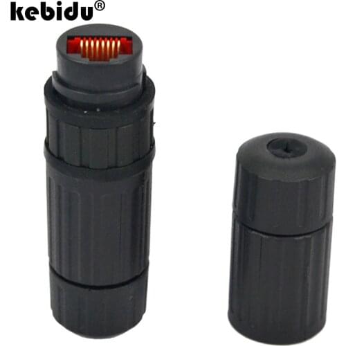 Kebidu Newest M16 IP68 Waterproof Connector Ethernet Network RJ45 Female to Female Connector Adapter LAN Cable Plug Socket