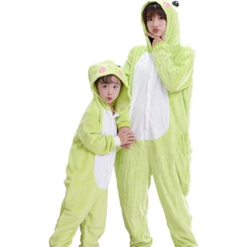 Halloween Homecoming Costume Unisex Adult Onesie Flannel Animal Anime Zipper Frog Cosplay Costume