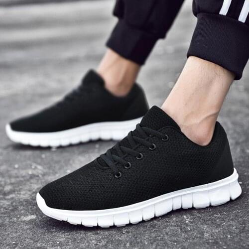 Summer Breathable Sport Shoes Male Footwear Sneakers Men Sports Shoes Mens Running Shoes Black Footwear Work Boty Panske D-999
