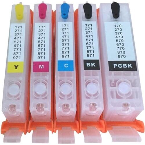 PGI-470 CLI-471 refillable Ink cartridge with ARC Chips For Canon PIXMA MG7740 PIXMA MG6840 PIXMA MG5740 PIXMA TS9040/TS8040