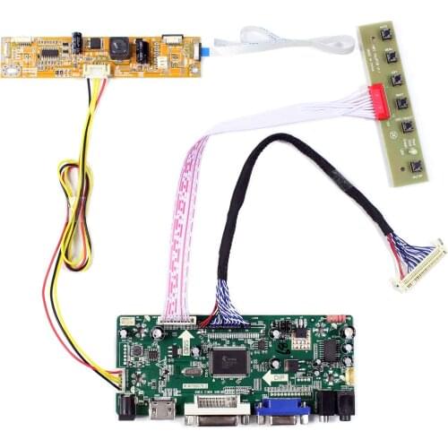 For 19inch LCD Screen HD MI DVI VGA AUDIO LCD Controller Board Inverter Board 1440x900 Resolution M.NT68676