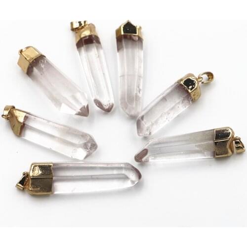 Natural Stone Pendant New Natural Agates Face Pendant Irregular Connector, Exposed Natural Stone Pendant for Making DIY Earrings