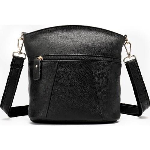 Womens Shoulder Bag Female Genuine Leather Bags for Women Messenger Bags Small Leather Shoulder Crossbody Bag Flap