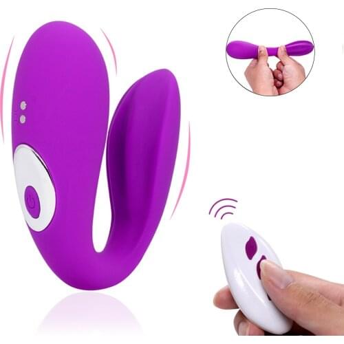 U Type Clitoris Stimulator Vibrator Remote Control Vibrator G Spot Invisible Vibrators For Women Erotic Sex Toys For Couples