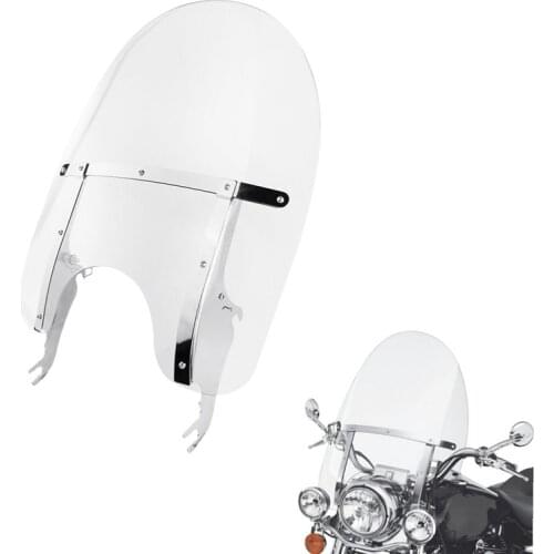 Motorcycle Windscreen Windshield For Harley Softail Slim Fat Boy Lo FLSTFB Deluxe FLS FLSS FLST FLSTC FLSTF FLSTN 2000-2020