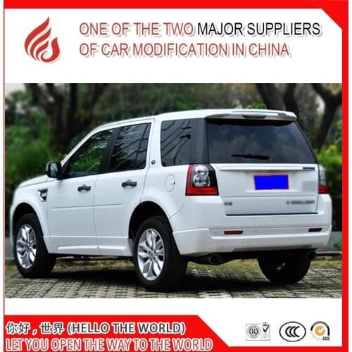 High quality ABS black white or primer unpainted color car car rear roof spoiler for freelander 2
