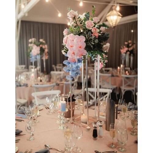 80cm tall 10pcs )new elegant tall gold metal flower stand for wedding table centerpiece decoration senyu0470