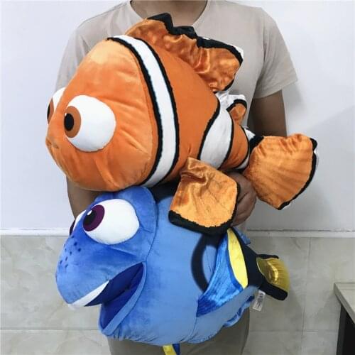 1piece 55cm=21.5inch huge big size Dory Plush Fish Clownfish Nemo and Dory Cartoon Anime Plush soft toys for kids