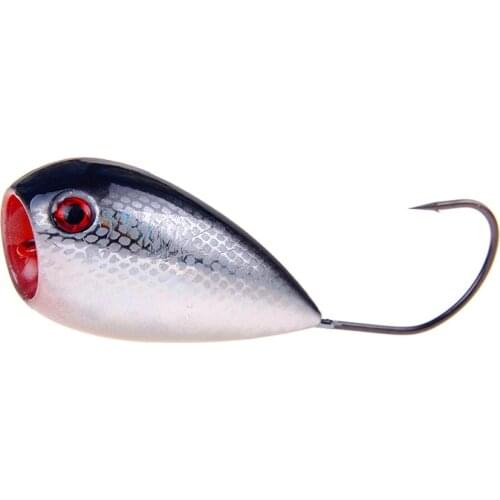 1pcs Winter Trolling Single hook Fishing hard bait 13g/8cm Artificial crank sink Min float Wobbler Full swimming layer fish lure